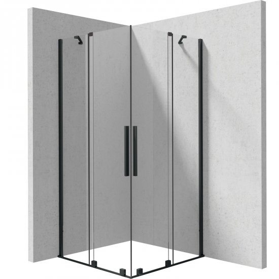 DEANTE Kabina prysznicowa kwadratowa PRIZMA 100x100 cm nero KPNNP10P10