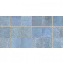 Gres szkliwiony hiszpański Gayafores DECO AMARIS BLUE błyszczący 32x62,5 gat. I