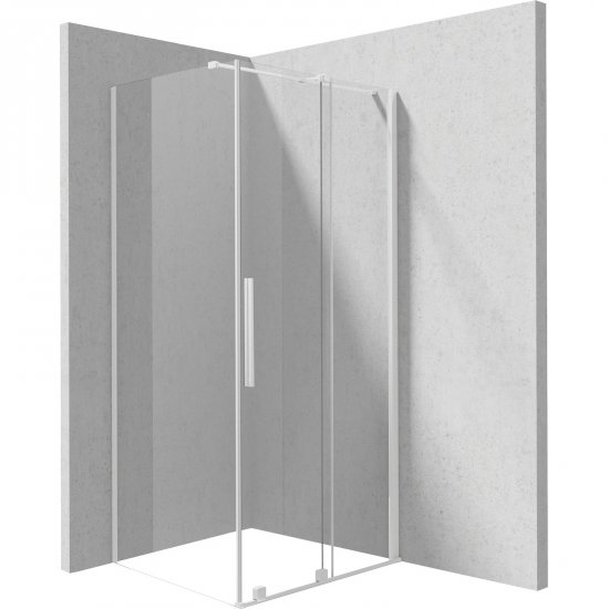 DEANTE Kabina prysznicowa prostokątna PRIZMA 100x80 cm bianco KPNAP10S08