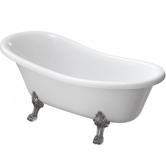 OMNIRES Wanna wolnostojąca ATENA COMFORT M+ 168x76 biały połysk ATENA168BP