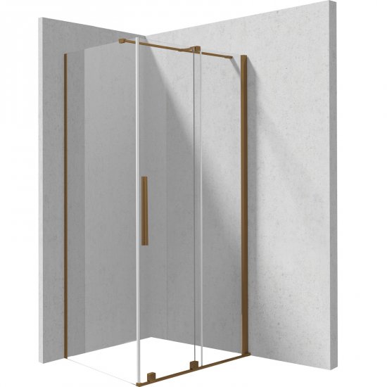 DEANTE Kabina prysznicowa prostokątna PRIZMA 140x70 cm brąz szczotkowany KPNCP14S07