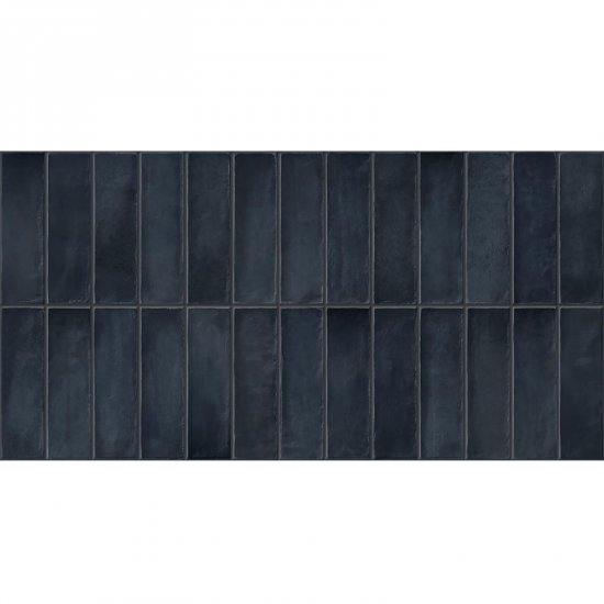Gres szkliwiony hiszpański Gayafores DECO ARTIS PLUS NAVY błyszczący 32x62,5 gat. I