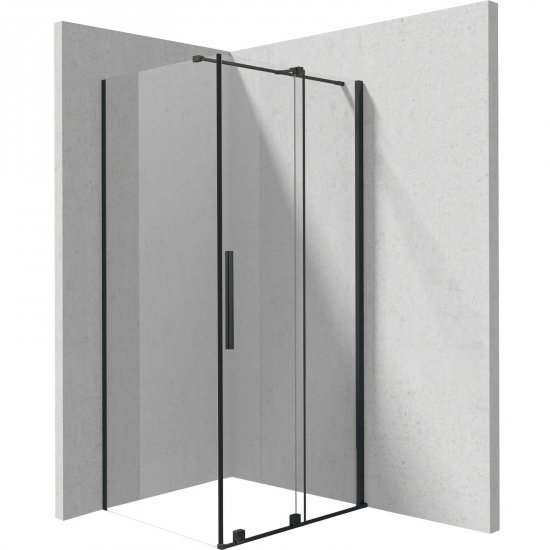 DEANTE Kabina prysznicowa prostokątna PRIZMA 100x80 cm nero KPNNP10S08