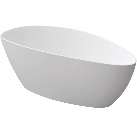 OMNIRES Wanna wolnostojąca BARCELONA M+ 156x71 biały mat BARCELONA156BM