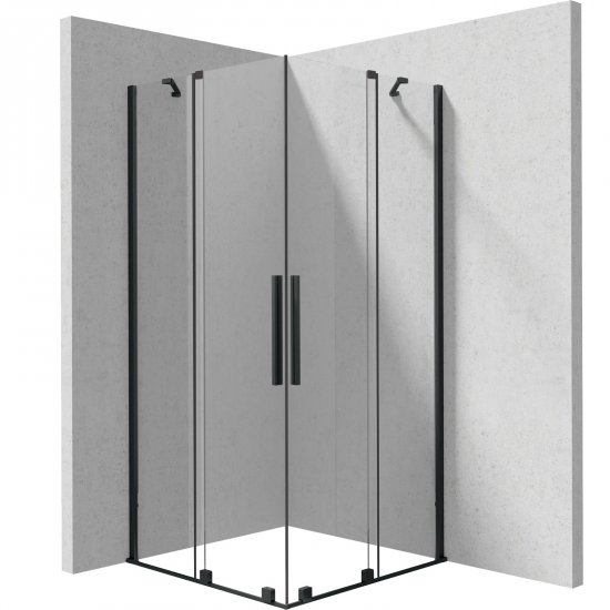 DEANTE Kabina prysznicowa kwadratowa PRIZMA 80x80 cm nero KPNNP08P08