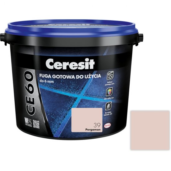 Fuga gotowa do użycia CERESIT CE 60 pergamon 43 2 kg