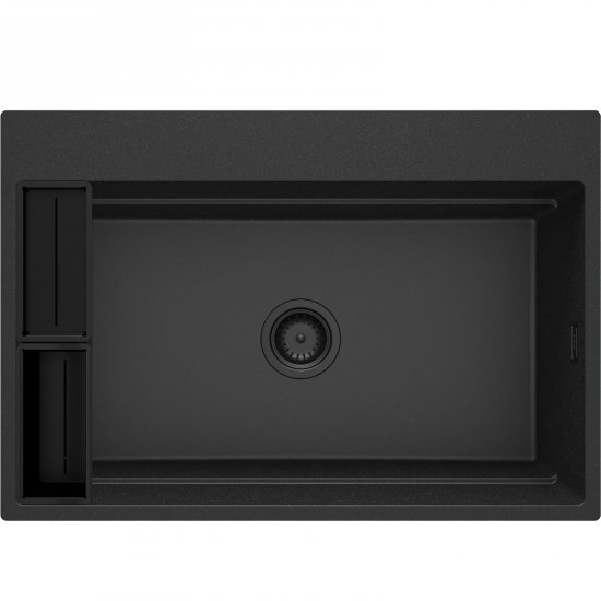 DEANTE Zlewozmywak granitowy MAGNETIC grafit metalik 1-komorowy magnetyczny ZRM_G10B