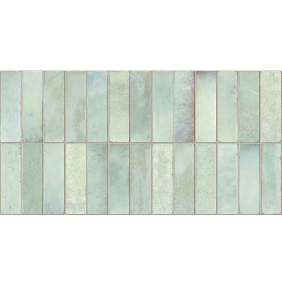 Gres szkliwiony hiszpański Gayafores DECO ARTIS SALVIA błyszczący 32x62,5 gat. I