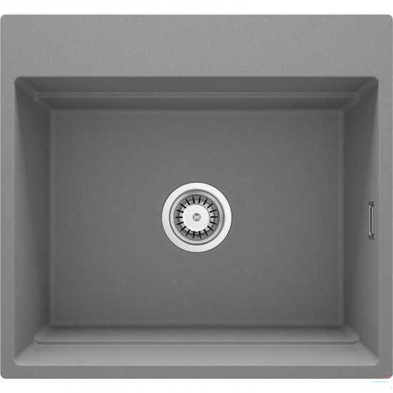 DEANTE Zlewozmywak granitowy MAGNETIC szary metalik 1-komorowy magnetyczny ZRM_S10A