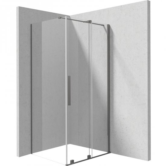 DEANTE Kabina prysznicowa prostokątna PRIZMA 100x80 cm titanium KPNDP10S08