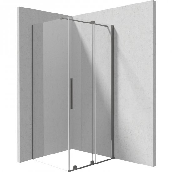 DEANTE Kabina prysznicowa prostokątna PRIZMA 100x90 cm titanium KPNDP10S09