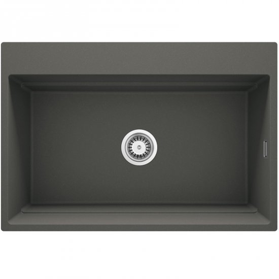 DEANTE Zlewozmywak granitowy MAGNETIC antracyt metalik 1-komorowy magnetyczny ZRM_T10B