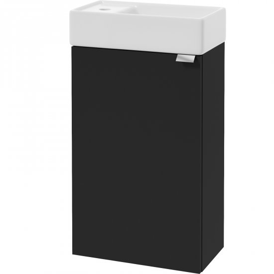 DEFTRANS Szafka RAPIDO z umywalką meblową czarna 40 cm