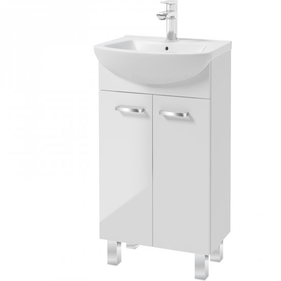 DEFTRANS Szafka PINO z umywalką meblową biała 45 cm