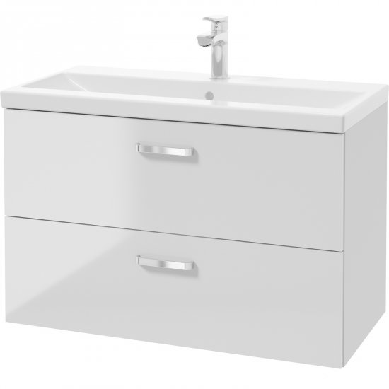 DEFTRANS Szafka PROXI z umywalką meblową wpuszczaną w blat biała 80 cm