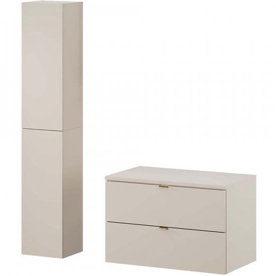 COMAD Zestaw mebli DALIA CASHMERE szafka z blatem CASHMERE 80 cm, 2 półsłupki 80x30 cm