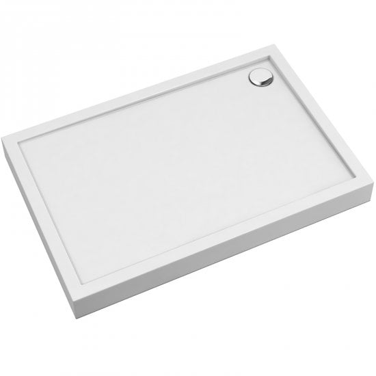 OMNIRES Brodzik prostokątny CAMDEN 120x70x12 biały połysk CAMDEN70-120-PBP