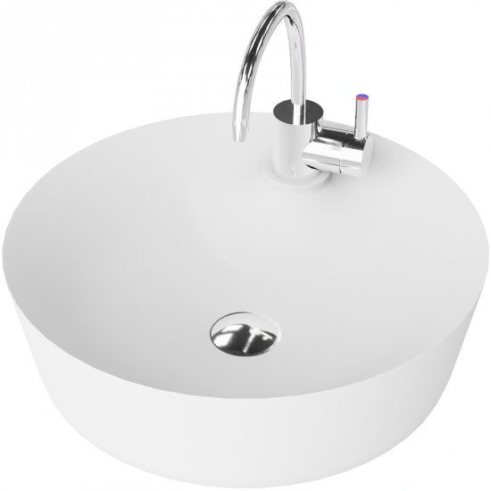 LAVITA Umywalka nablatowa CARIBE 43,5 biała