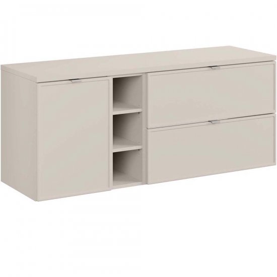 COMAD Zestaw mebli BELLA CASHMERE 3 szafki z blatem CASHMERE 140 cm
