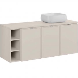 COMAD Zestaw mebli BELLA CASHMERE 2 szafki z blatem CASHMERE 140 cm, umywalka NIKA