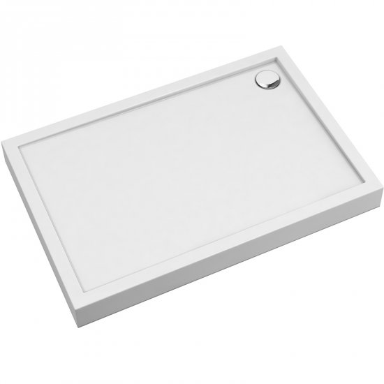 OMNIRES Brodzik prostokątny CAMDEN 120x90x12 biały połysk CAMDEN90-120-PBP