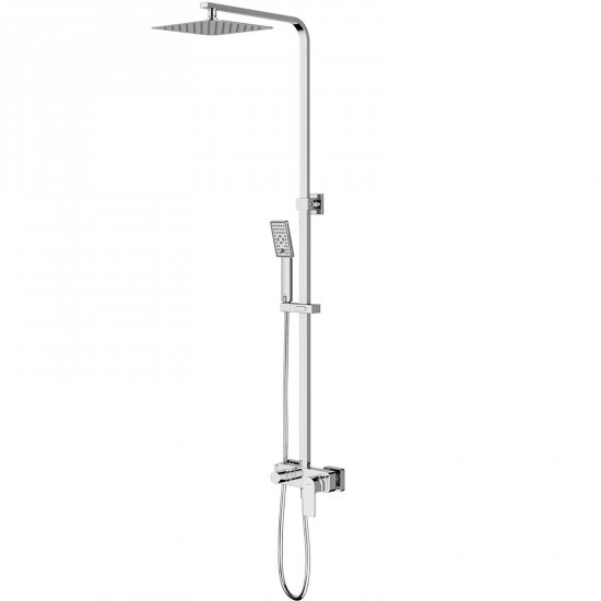 OMNIRES Kolumna prysznicowa BARETTI z baterią mieszaczową chrom połysk BA7844CR