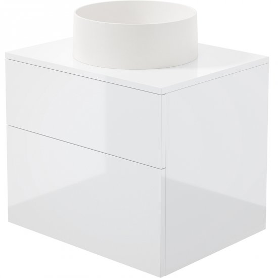 DEANTE Zestaw mebli PRIZMA szafka z blatem 60 cm, umywalka SILIA SD6B6SAU4S