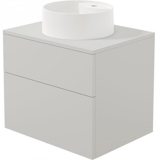 DEANTE Zestaw mebli PRIZMA szafka z blatem 60 cm, umywalka SILIA SDKB6SAU4B