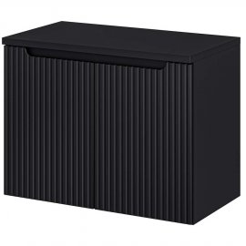 COMAD Szafka podumywalkowa z drzwiami NOVA BLACK z blatem 80 cm