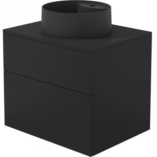 DEANTE Zestaw mebli PRIZMA szafka z blatem 60 cm, umywalka SILIA SDNB6SNU4B