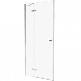 NEW TRENDY Drzwi prysznicowe KALIBRA 80x195 uchylne lewe chrom D-1001A