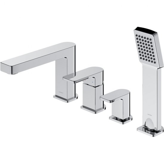 OMNIRES Bateria nawannowa BARETTI 4-otworowa chrom połysk BA7832CR