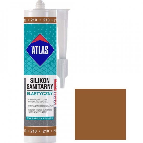 Silikon sanitarny Atlas 210 kakao 280 ml