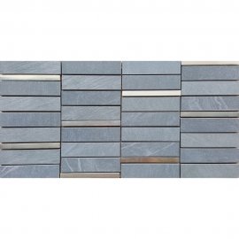 Gres szkliwiony mozaika YAKARA grey steel mat 22,2x44,6 gat. I