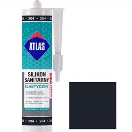 Silikon sanitarny Atlas 204 czarny 280 ml