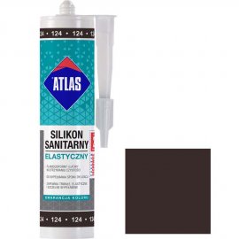Silikon sanitarny Atlas 124 ciemne wenge 280 ml