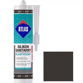 Silikon sanitarny Atlas 037 grafitowy 280 ml