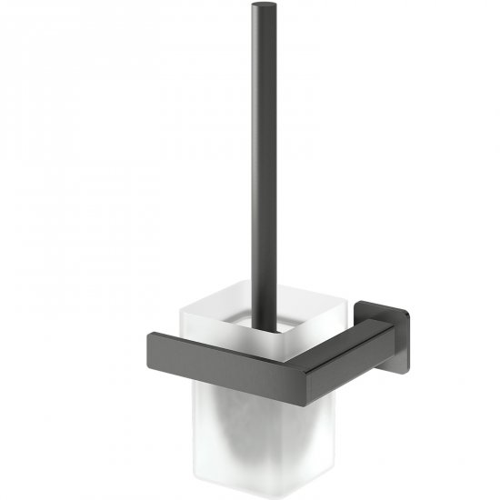 OMNIRES Szczotka toaletowa NELSON wisząca grafit szczotkowany NL80620GR