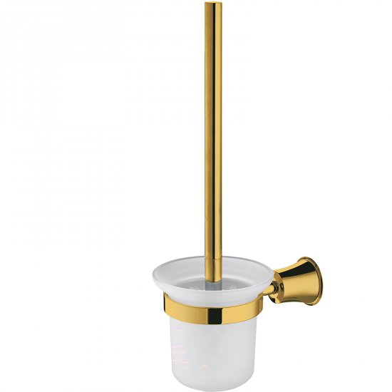 OMNIRES Szczotka toaletowa ART LINE wisząca złoty połysk AL53620GL