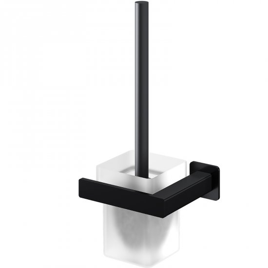 OMNIRES Szczotka toaletowa NELSON wisząca czarny mat NL80620BL