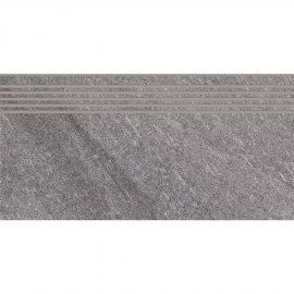 Gres szkliwiony stopnica BOLT grey structure mat 29,8x59,8 gat. I