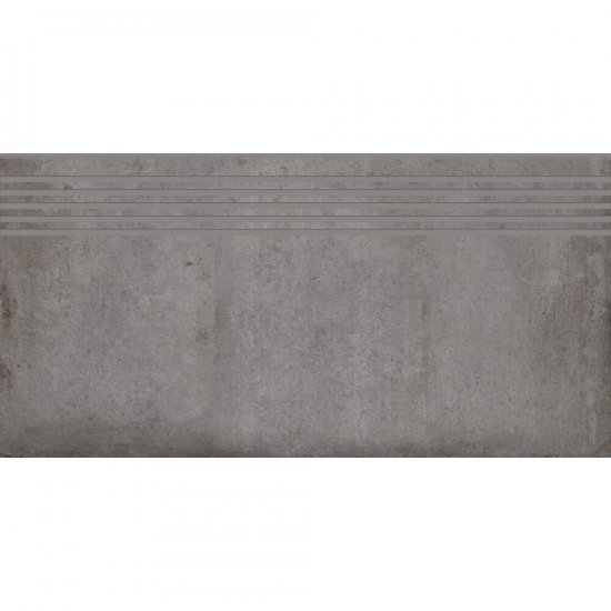 Gres szkliwiony stopnica DIVERSO grey mat 29,8x59,8 gat. I