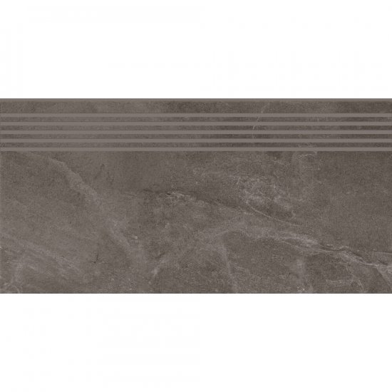 Gres szkliwiony stopnica MARENGO graphite structure mat 29,8x59,8 gat. I