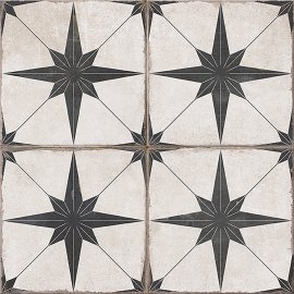 Gres szkliwiony VESARIO patchwork black mat 42x42 gat. I Cersanit