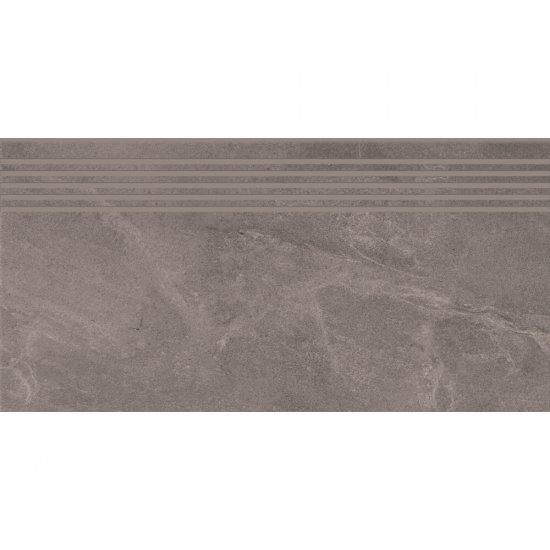 Gres szkliwiony stopnica MARENGO grey structure mat 29,8x59,8 gat. I