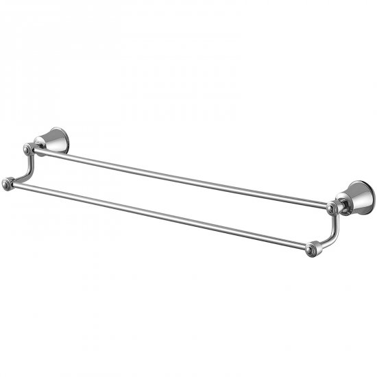 OMNIRES Wieszak ART LINE na ręcznik podwójny 65 cm chrom połysk AL53226CR
