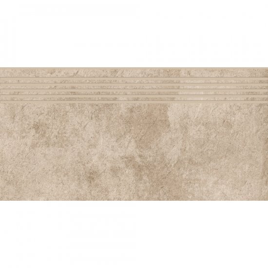 Gres szkliwiony stopnica MORENCI beige structure mat 29,8x59,8 gat. I