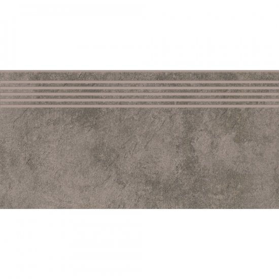 Gres szkliwiony stopnica MORENCI grey structure mat 29,8x59,8 gat. I