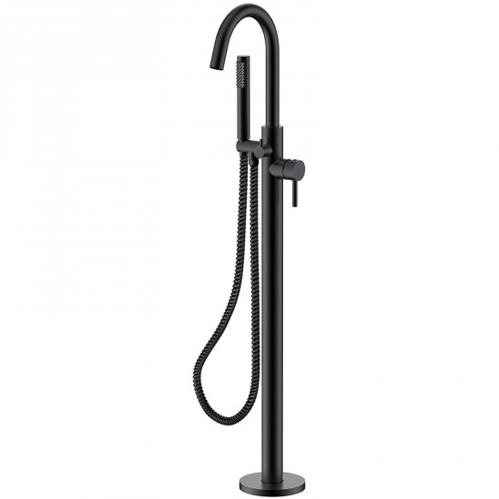 BESCO Bateria wannowa wolnostojąca VEO I czarna BW-VI-CZ