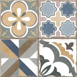 Gres szkliwiony SIDRO patchwork multicolour mat 42x42 gat. II